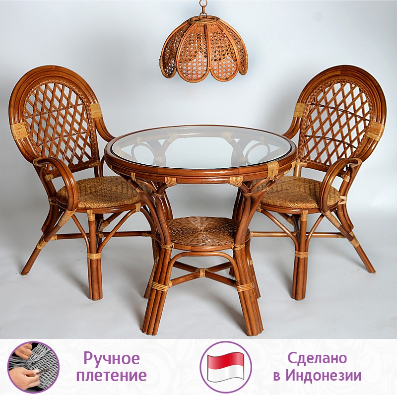 Абажур плетеный (цвет: коньяк) — изображение 3