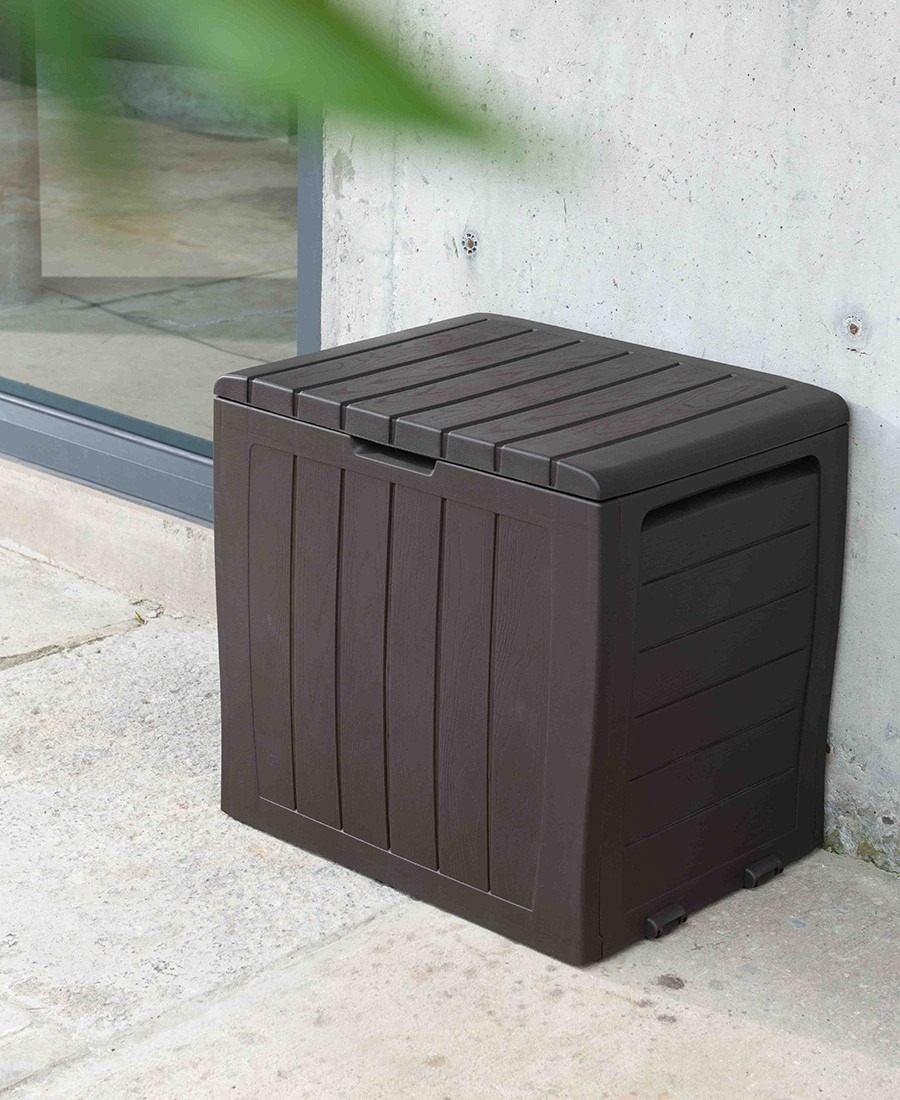 Пластиковый сундук садовый Гарденбокс S (Gardenbox S) (цвет: шоколад)